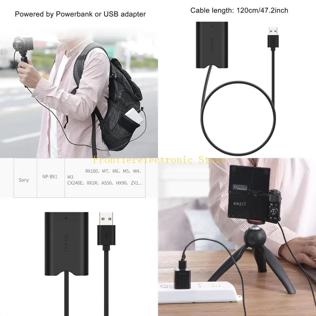 G8DB NP-BX1 Powerbank Dummy Battery Camera Power for DSC-RX1 DSC RX100