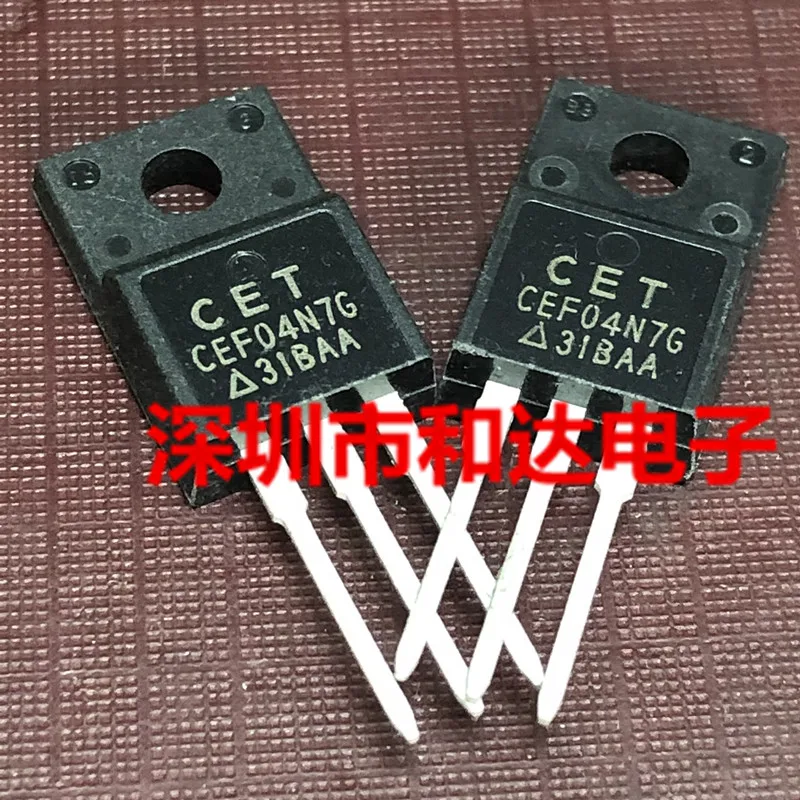 5 개-10 개 CEF04N7G MOS TO-220F 700V 4A 새로운 원본 재고 있음