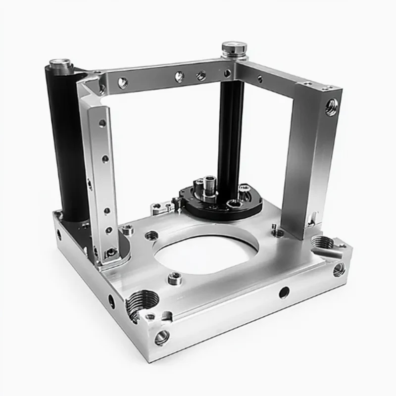 Aluminum alloy custom CNC machining multi-functional mechanical base frame Customized mechanical support structure