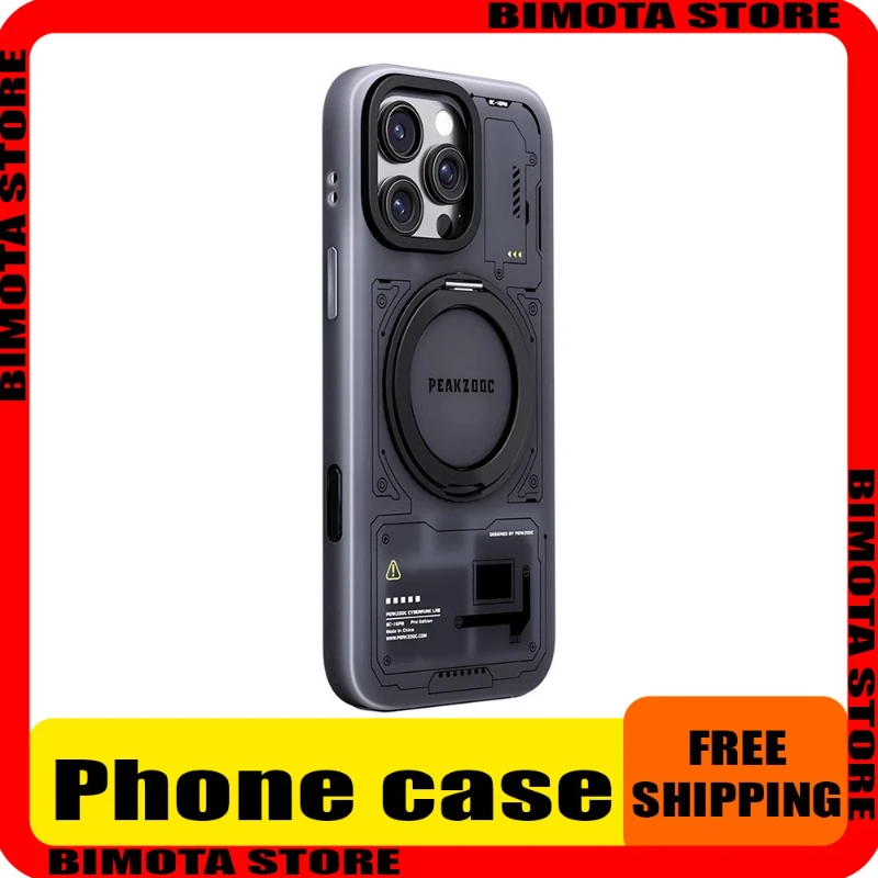 

PeakzoocMulti Functional Storage Phone for Iphone 15/16pro Max Magnetic Bracket SD/TF/SIM Card/memory Card Storage Manager Gifts