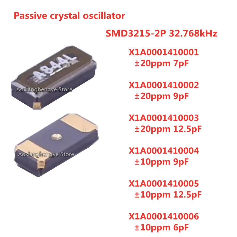 10pcs X1A0001410001 X1A0001410002 X1A0001410003 X1A0001410004 X1A0001410005 X1A0001410006 SMD3215-2P Passive crystal oscillator