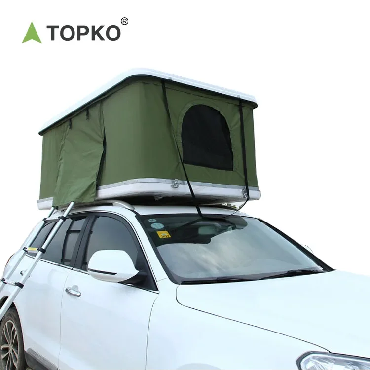 TOPKO Hot Sell Car Hard Shell Roof Camping Roof Top Tent