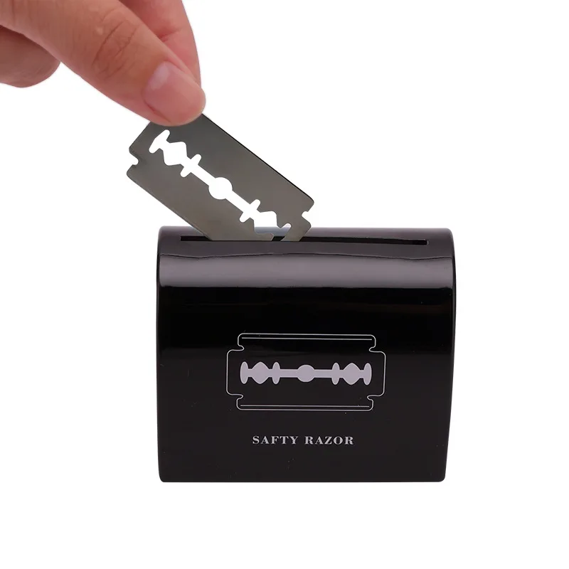 Barber Blade Disposal Case Blade Disposal Case Container für Small Capacity Waste Collect Razor Blade Recycling Container Box
