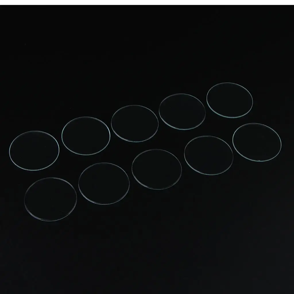 Pack of 10 watch mineral glass 3.5 mm - 40 mm diameter mineral watch crystal 1.0