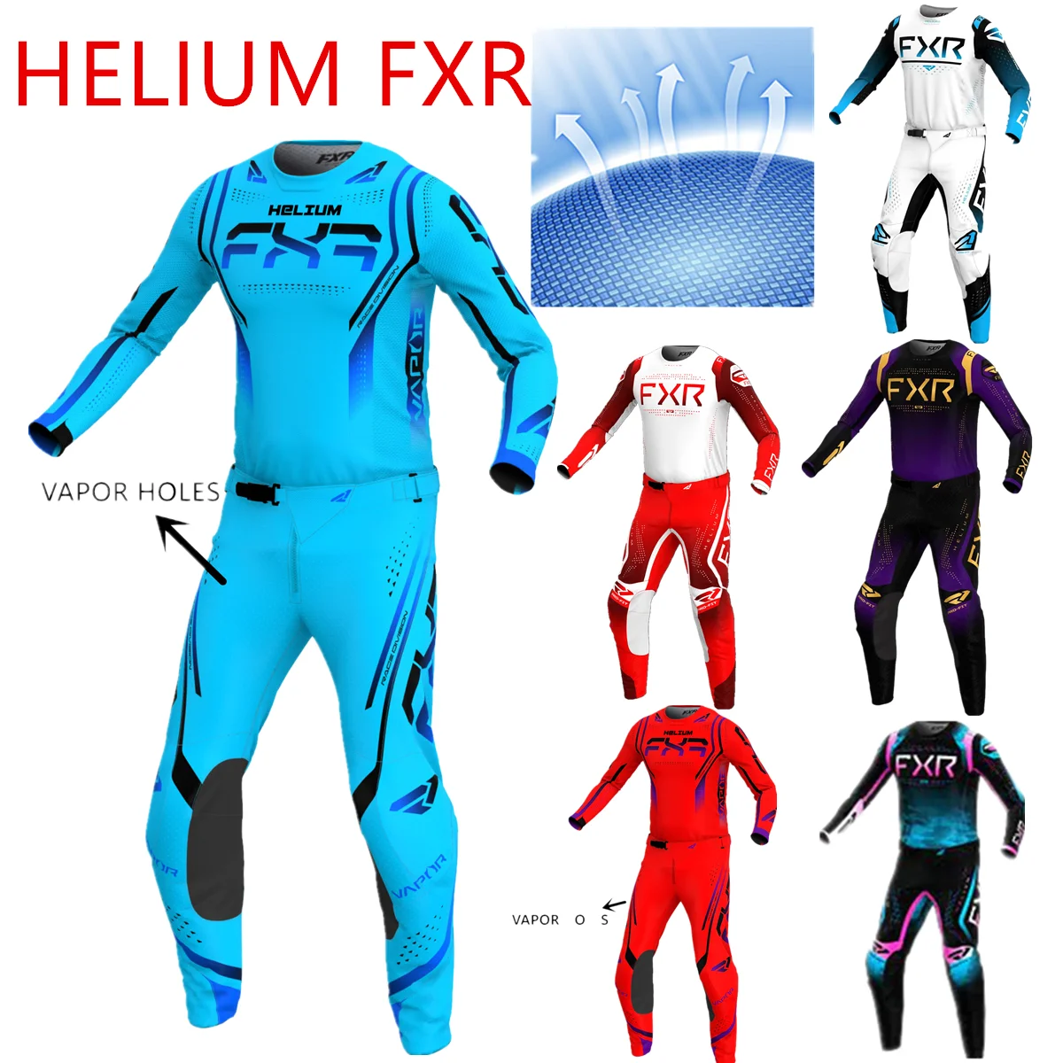 

2024 Helium fxr MX Gear Set Motocross Clothing Off Road Moto Jersey Set ATV Breathable Dirt Bike Combo Suit