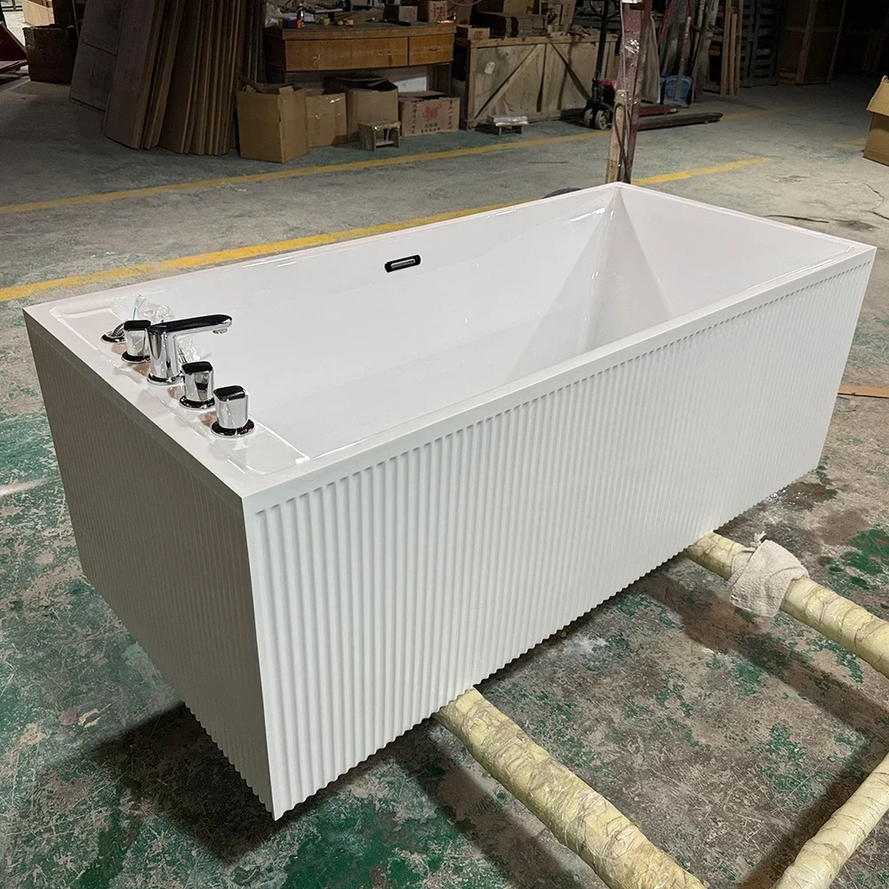 &c Guangdong Cheap Simple Soaking French Seamless Docking clear Acrylic Bathtub Free Standing Japanese Bathtubs