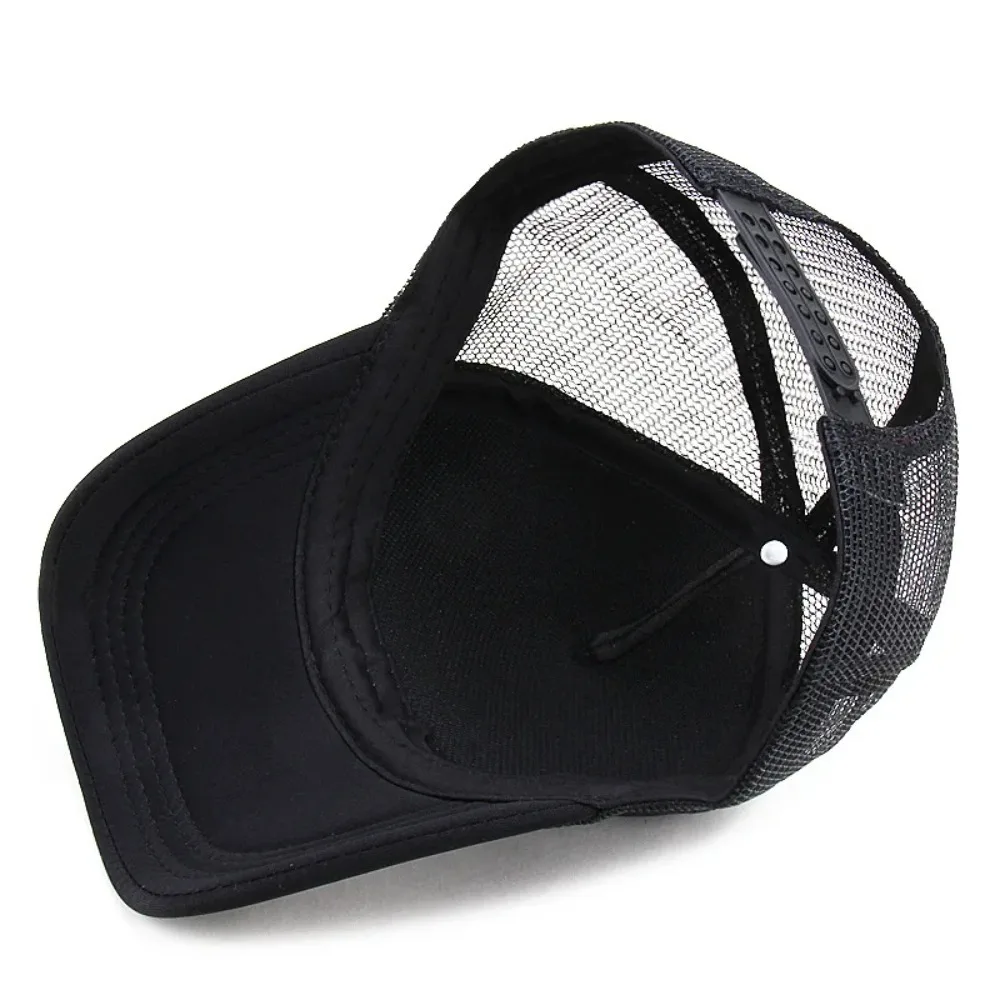 2026 New Unisex Cap Casual Plain Mesh Baseball Cap Adjustable Snapback Hats For Women Men Hip Hop Trucker Cap Streetwear Dad Hat