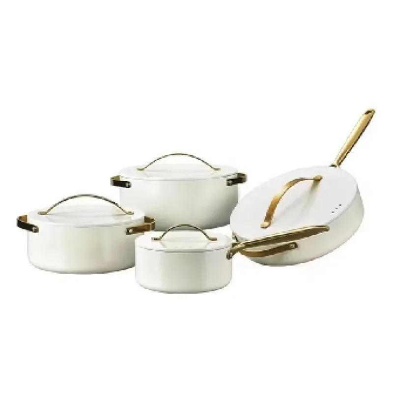 Cooking casserole 8-piece set Heatable kitchen Cooking pot Casserole New hot sale Non-stick cookware set