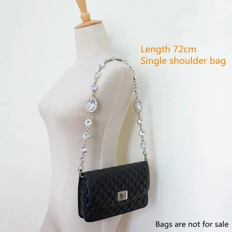 Acrylic Bag Chain Replacement Chain Purse Strap Shoulder Bag Strap Handles for handbag Inlaid Diamond Decoration Bag Accessories