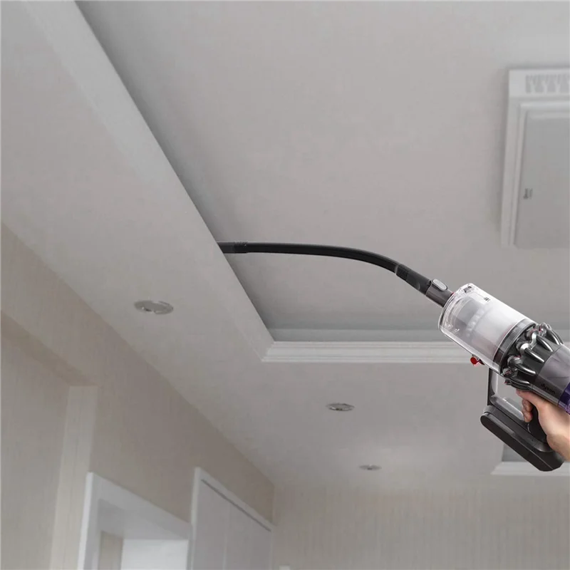 ABBK-2X لمكنسة دايسون V6، أداة تمديد شق مرنة مرفق لدايسون DC35 DC45 DC58 DC59 DC62 V6 (أسود)