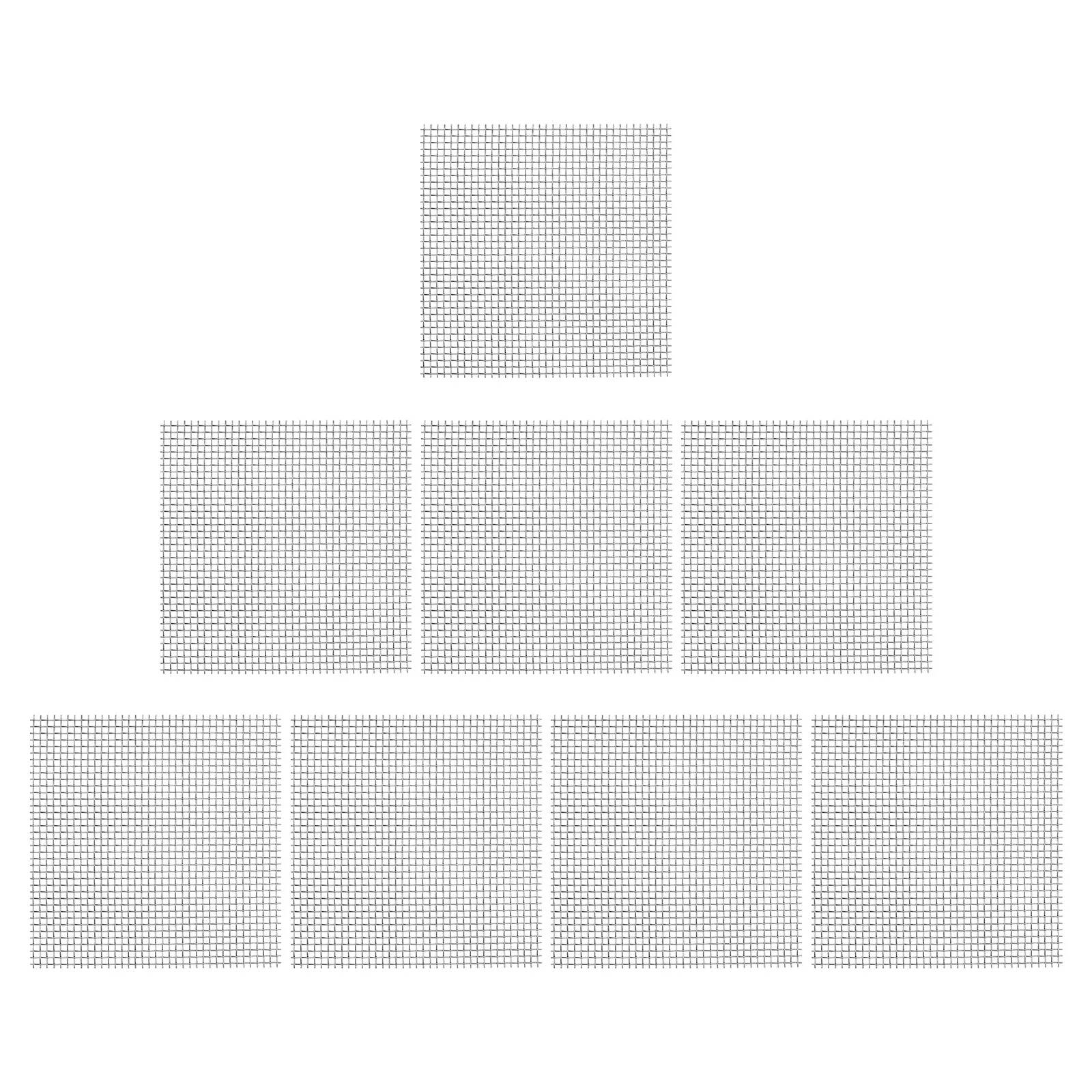 8Pcs Thicken Stainless Steel Wire Mesh Pad Eco Friendly Tear Resistant Rust Proof Aquarium Moss Net Grass Plant Fixed Mesh Pad