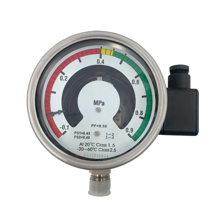 4Inch Electric Contact Stainless Steel Pressure Gauges Manometer Densimeter Sf6 Gas Density -Monitor