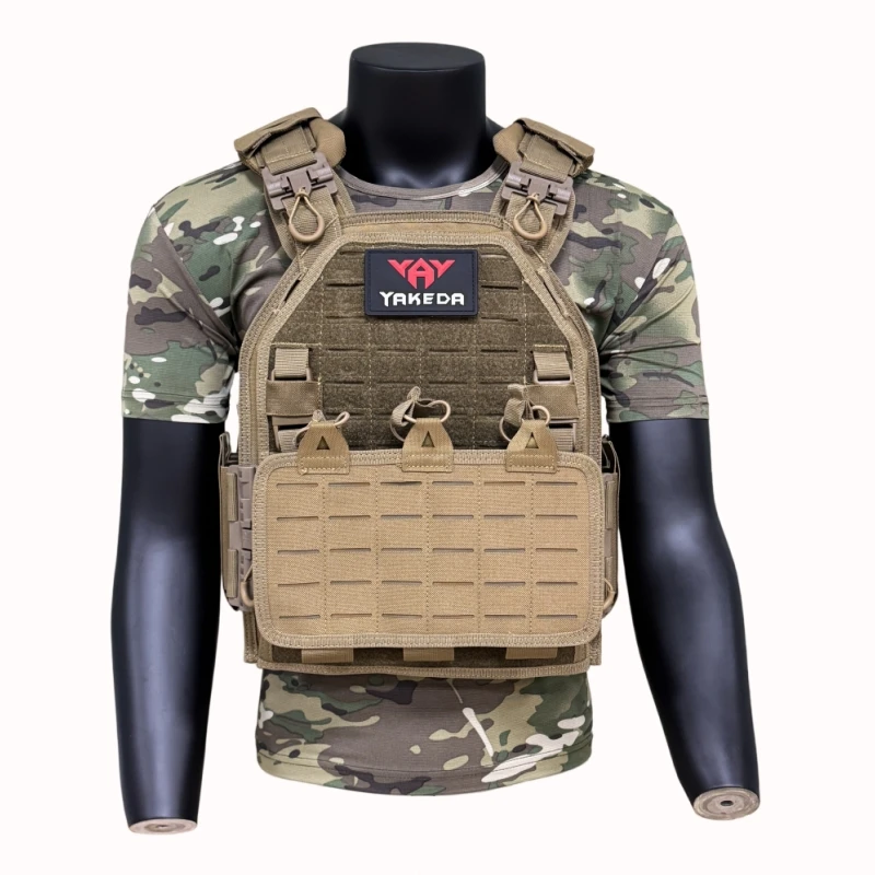 YAKEDA Tactical vest - ballistic vest for outdoor hunting - protective adjustable vest - air gun vest - combat equipment - 6094