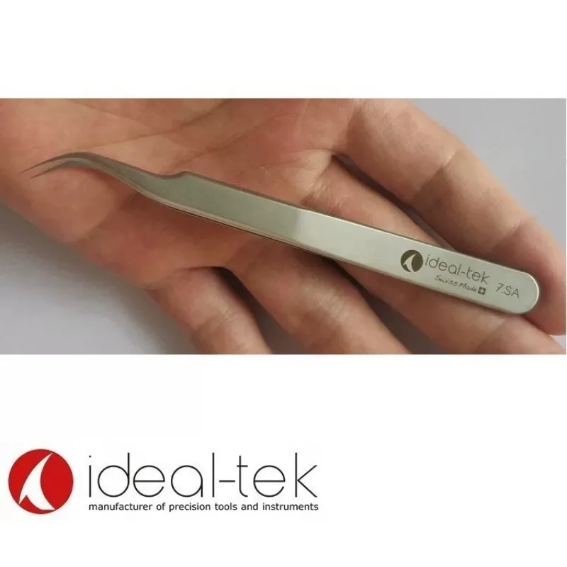 Laboratory m-icroelectronics, microscope, clamp ultra-precision forceps elbow tip 7.SA
