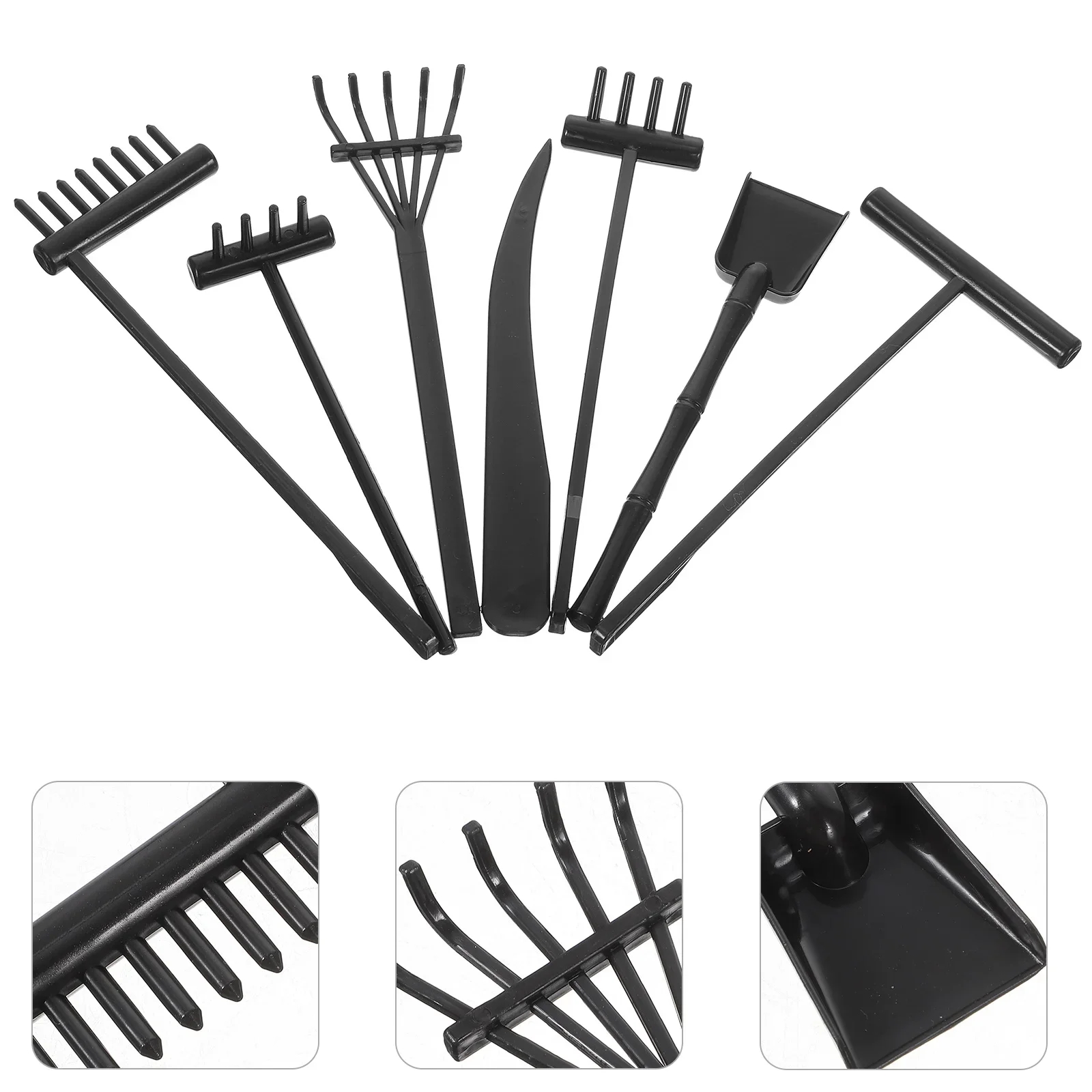 Japanese Garden Tools Sand Rake Zen Mini Sandbox Small Rakes Table Accessories Child