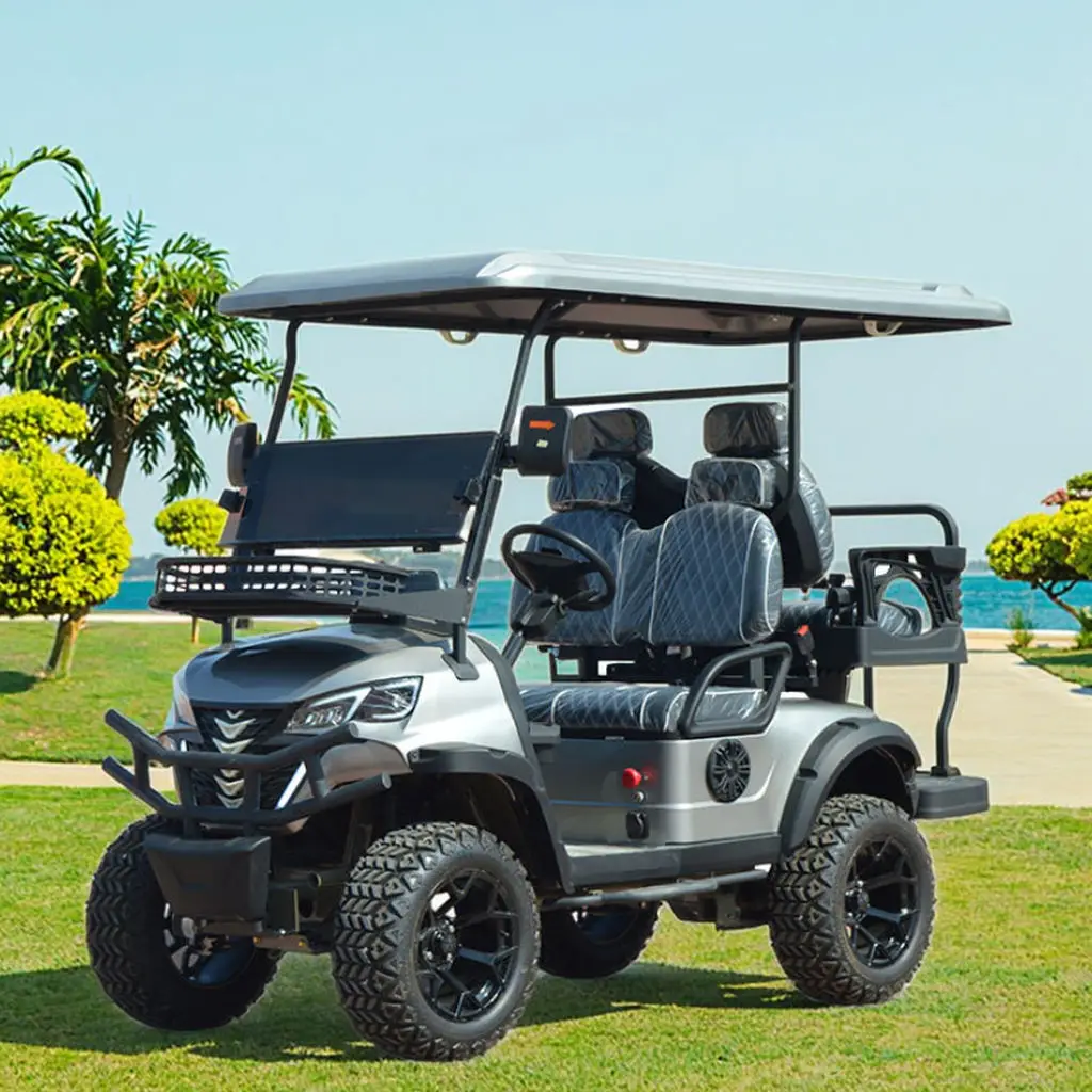 

Независимая подвеска, 6-пассажирская электрическая экскурсионная тележка для гольфа, внедорожная дорожная юридическая багги