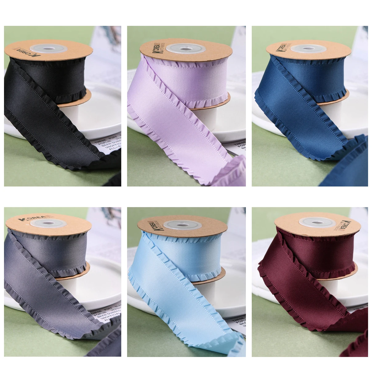 5 Yard/Lot 10/16/22/40mm Polyester Falbala Ribbon Bow Hair Lace Clothing Accessories DIY Manual Materials Nastri Per Decorare