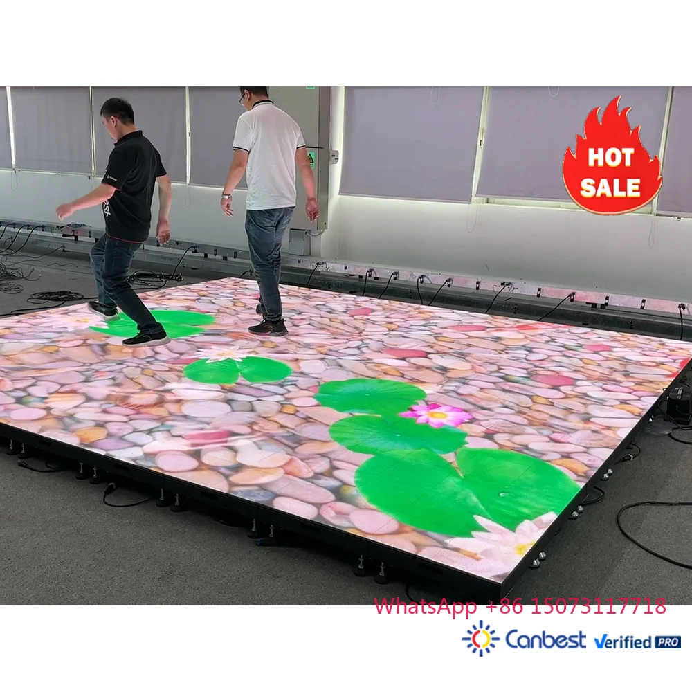 Outdoor P2.6 Pixel Pitch 2.6 P3.91 Interactive Dance Floor Modular Led Display Screen Dancing Floor Video Wall Panel Solution