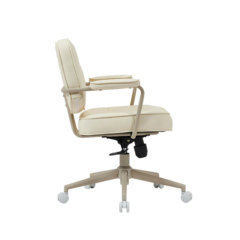Sedia da ufficio per computer Sedia da apprendimento color crema Sedia da scrivania per libri