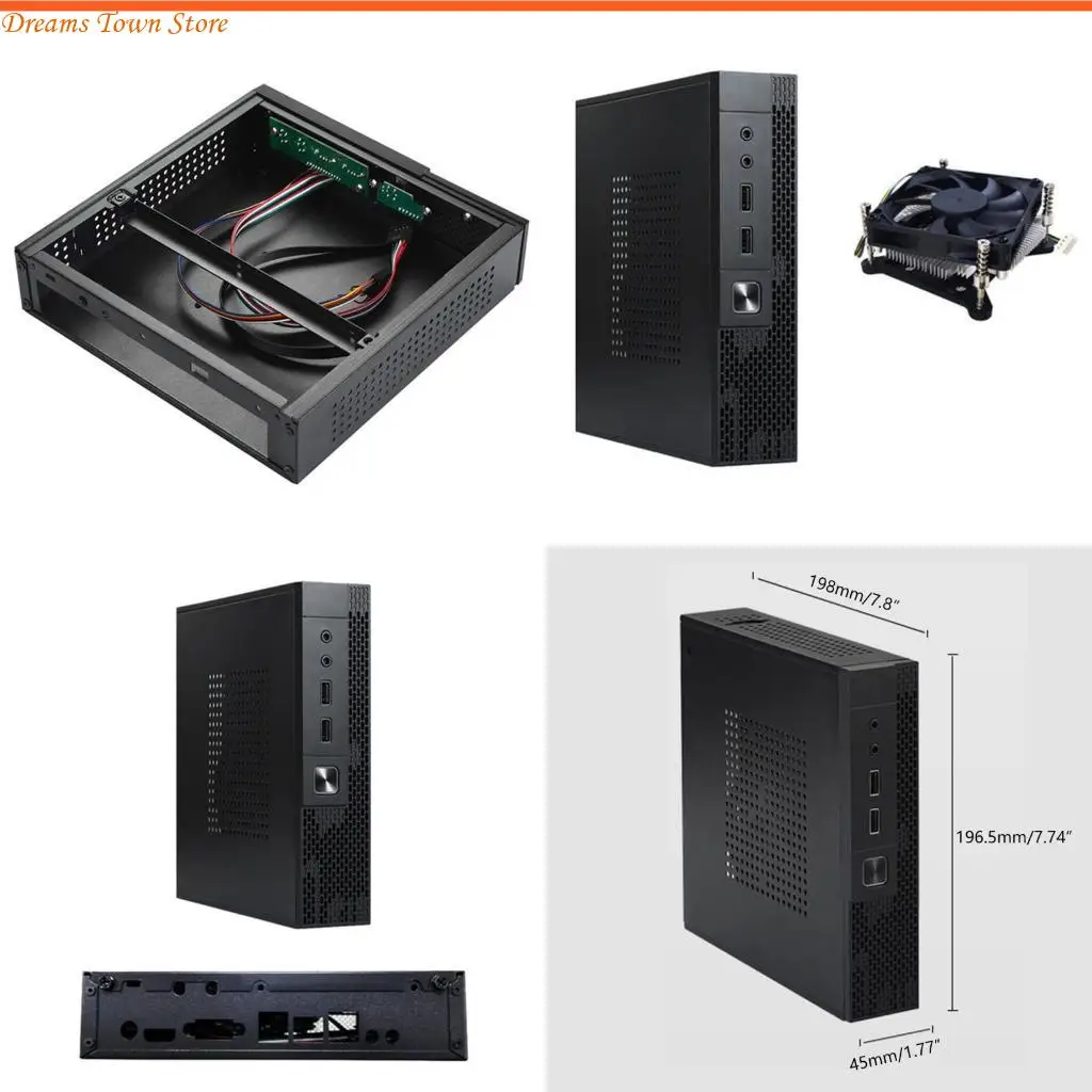 

HX6A QX02 MINI ITX MICRO HTPC HOST для Case Gaming Computer для Case USB 2.0 Desktop