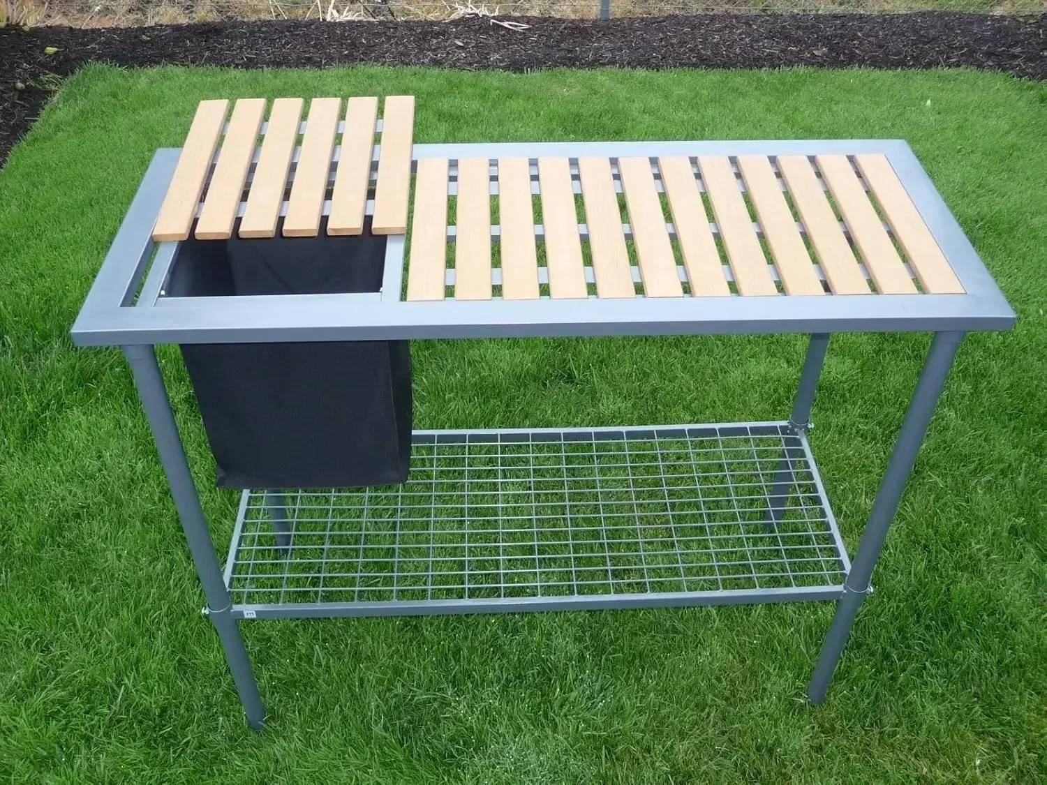 

XMSJ-SalePotting Bench - Садовый и тепличный рабочий стол, портативный садовый центр - с выдвижным контейнером для отходов и регулируемыми элементами.