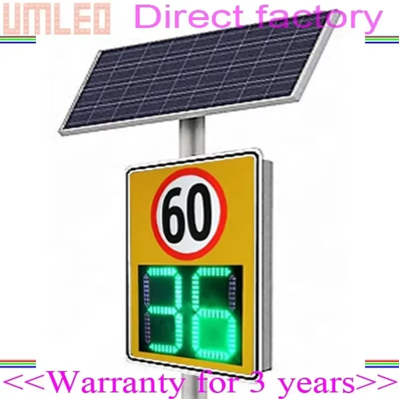 Radar Sign Speed Limit Sign Outdoor LED Car Speed Tester Display