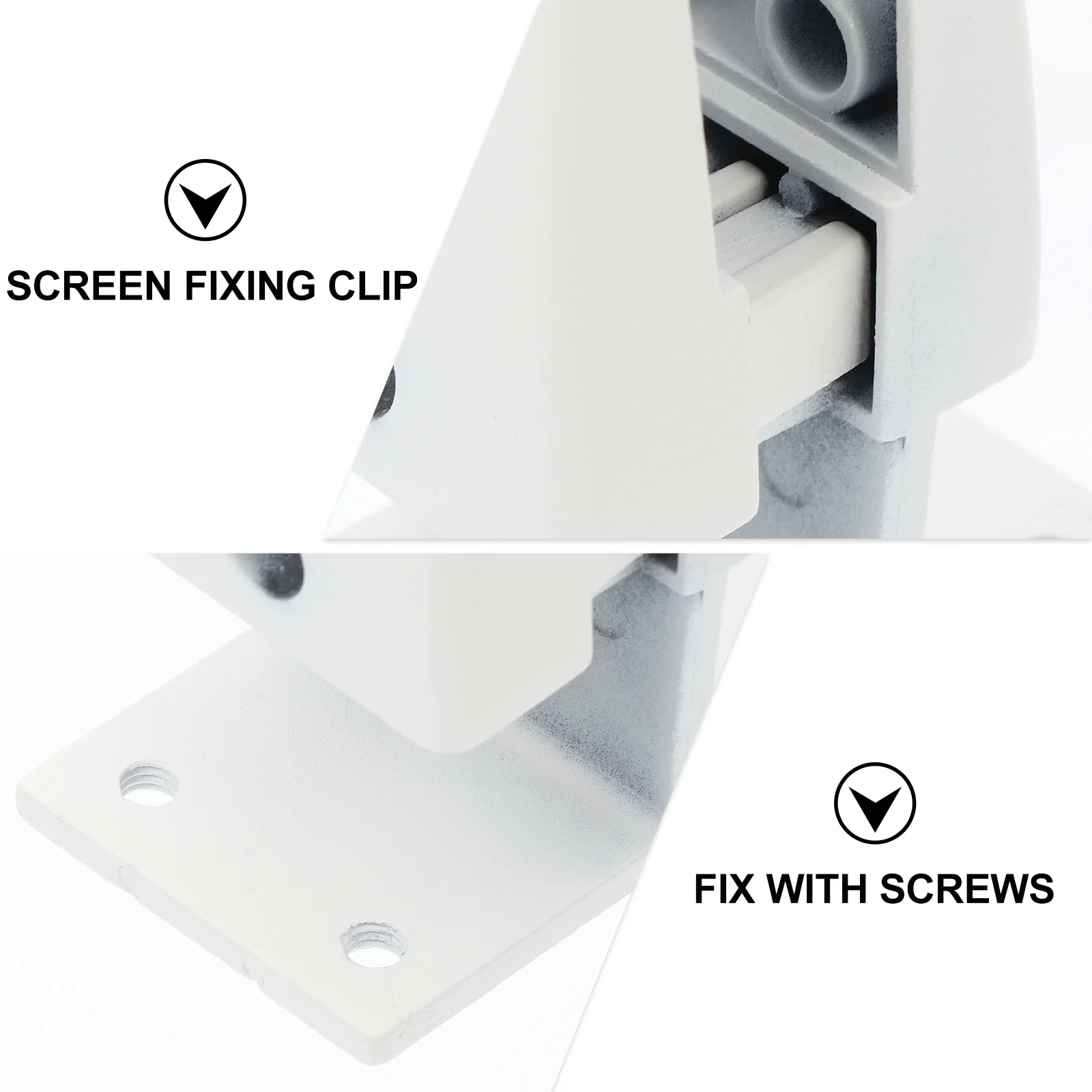 

2Pcs Office Desk Divider Clip Desktop Privacy Panel Thickened Base Glass Partition Clamp Aluminium Alloy Stable Clamp