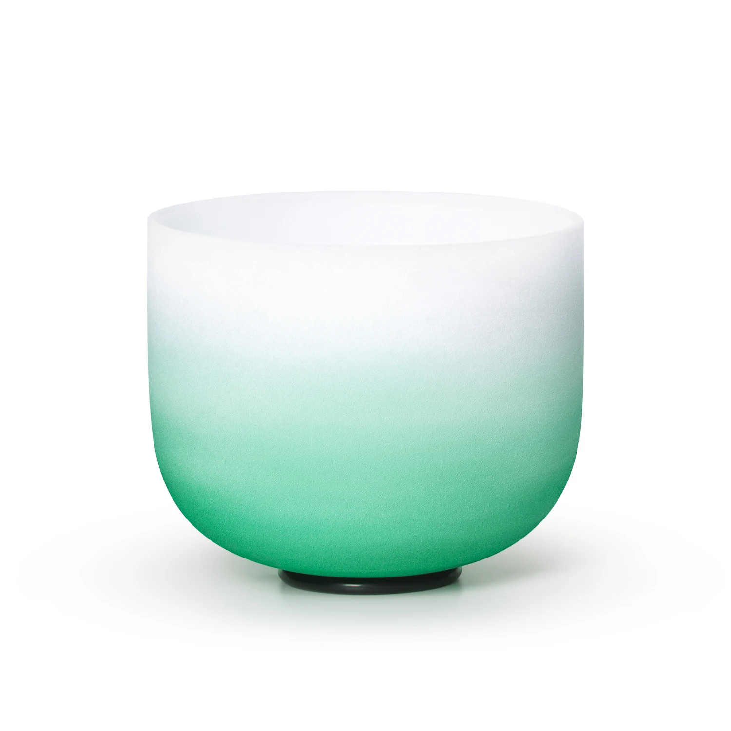 Frosted Crystal Singing Bowl, F Nota, Chakra do coração, Quartz Sound Bowl, cor verde, Hye, 8"