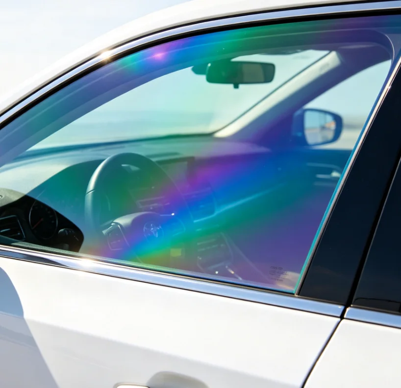 Car Windshield Tint Ghost Rose Chameleon Iridescent Color Shift Window Film Anti UV Decorative Solar Film