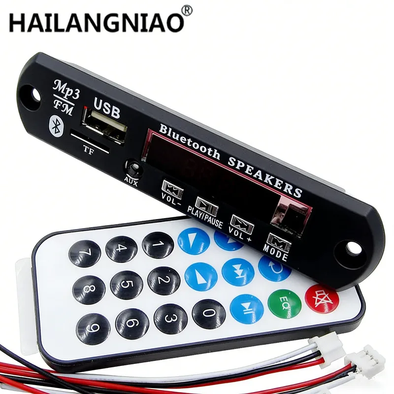 5set Bluetooth MP3 Decoding Board Module w/ SD Card Slot / USB / FM / Remote Decoding Board Module