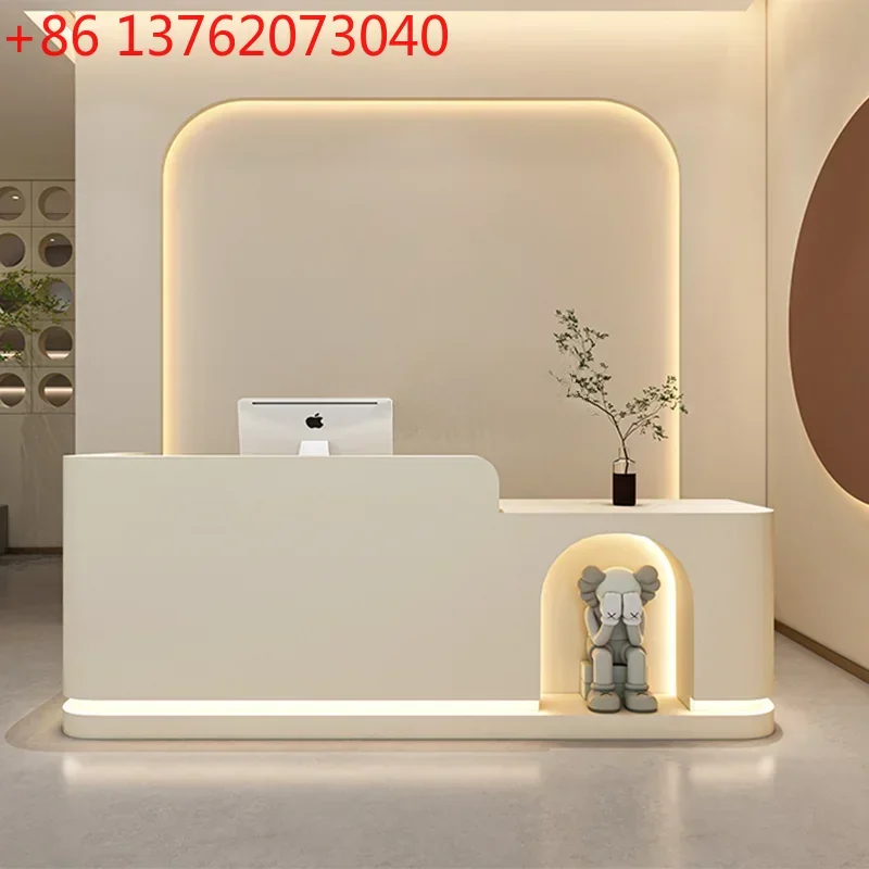 

Italian Style Simplicity Reception Desks Beauty Salon Nail Salon High-end Reception Desks Designer Office Furniture Recepce