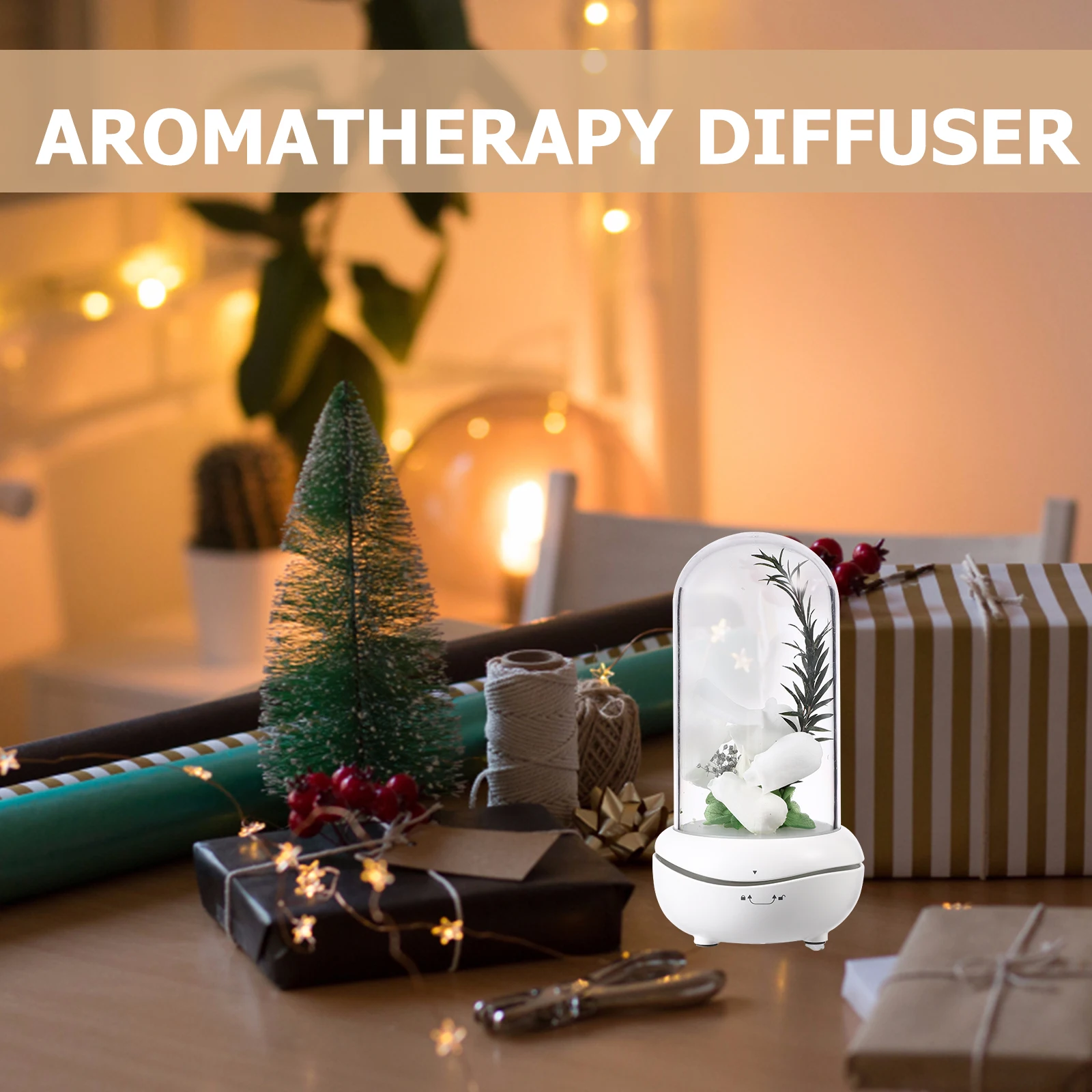 

Eternal Flower Humidifier Mini Night Light Aromatherapy Diffuser Ultra fine Mist Portable Bedroom Living Room Office Spa Yoga