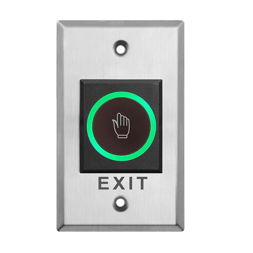 DC12V Access Button Door Exit Push Switch No Touch Release Gate Opener Door Access Control System Entry Open Touch