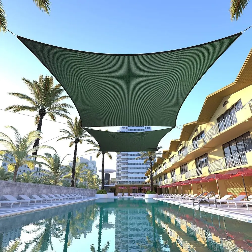 

CTAPS14 Затеняющий парус для защиты от солнца, зеленый, 14' x 18', с УФ-защитой, коммерческий, усиленный, 190 GSM, 3 года гарантии