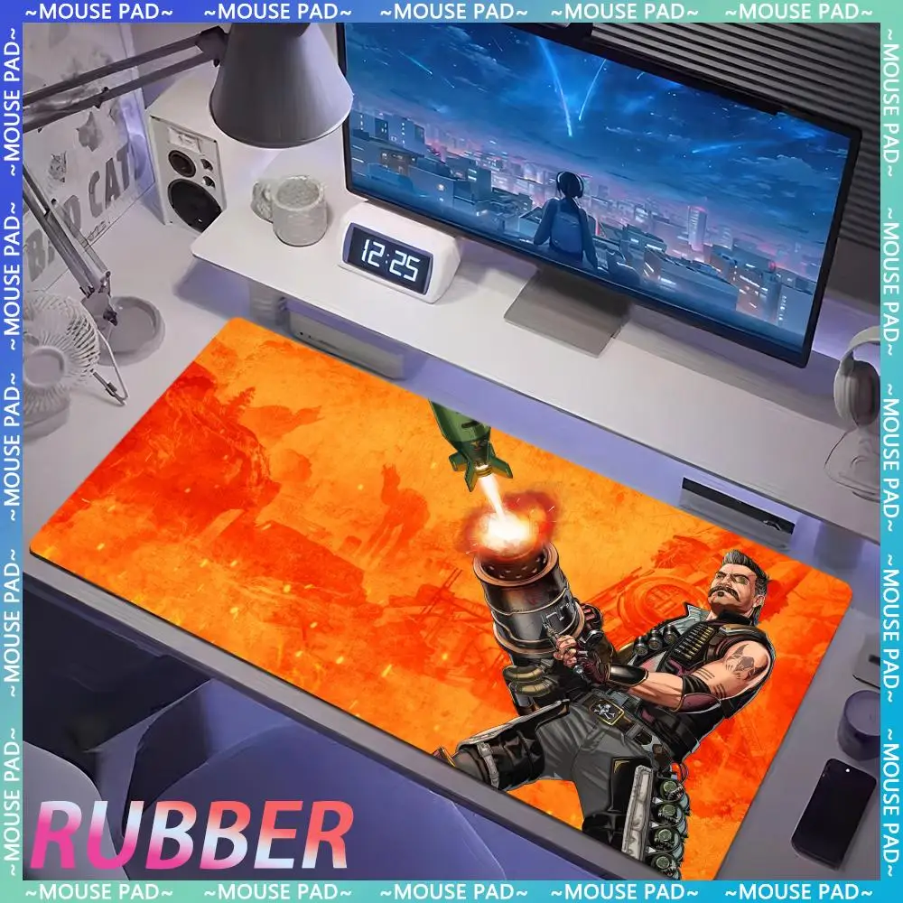 A_Apex Legends Anime MousePad Gaming Accessories Oversized Art Pad Rubber Computer Game Keyboard Pad Deskmat Lock Edge Mouse Pad