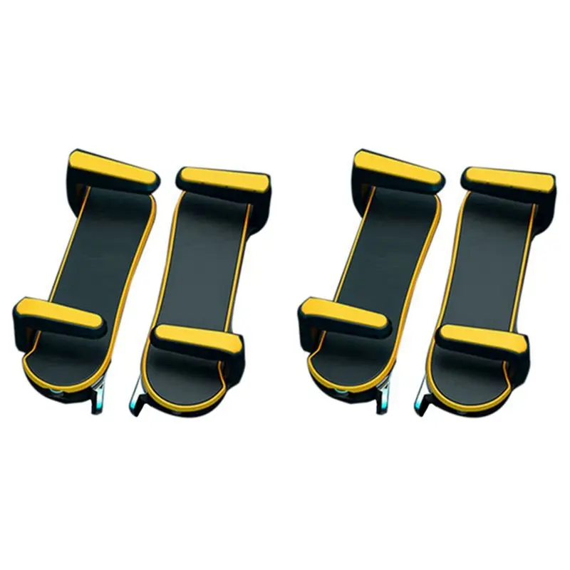 ABZZ-4X Six Finger For Ipad PUBG Controller Capacitance Adjustable Mobile Game Trigger L1R1 Button Yellow