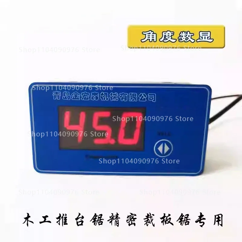 Precision panel saw 45 degree angle digital display woodworking push table saw angle display table gravity angle meter