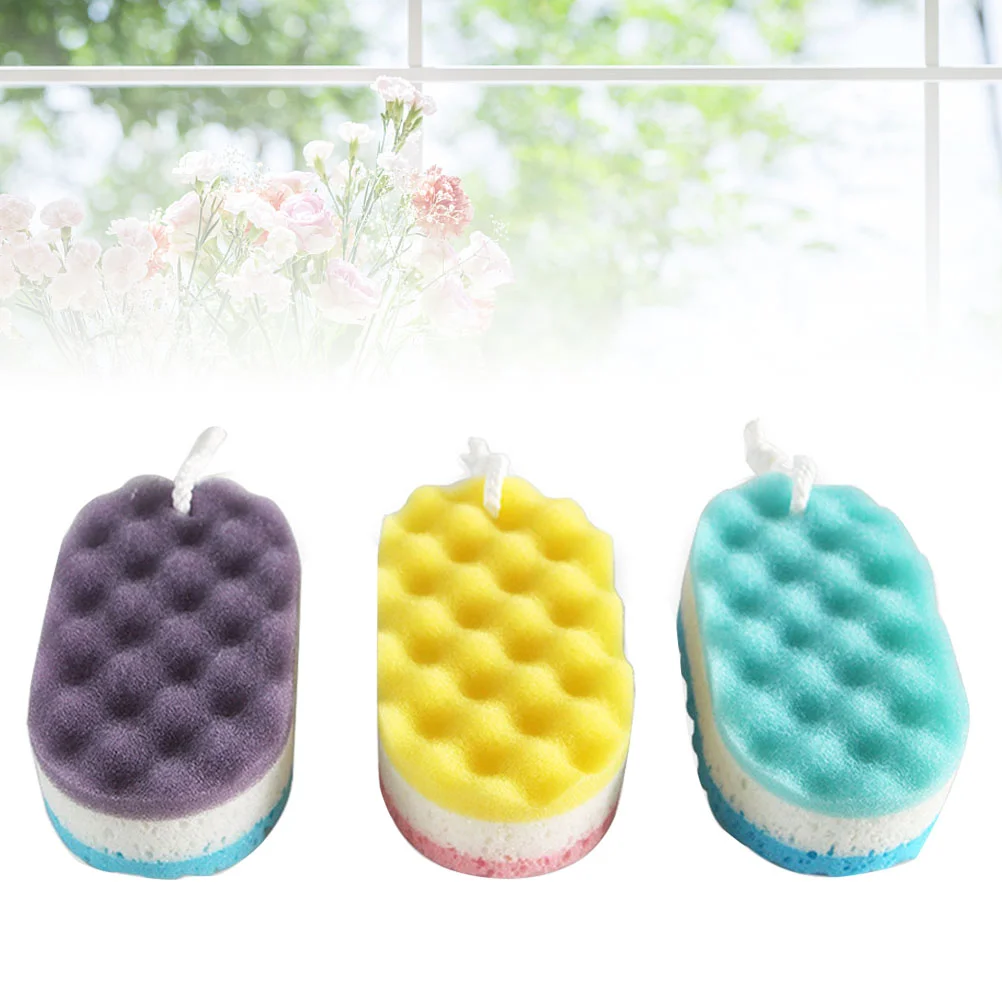 Sponge Shower Body Exfoliating Bath Bathing Sponges Loofahscrubber Brush Backscrubbing Scrubbers Baby Cleaningfoam Women Travel