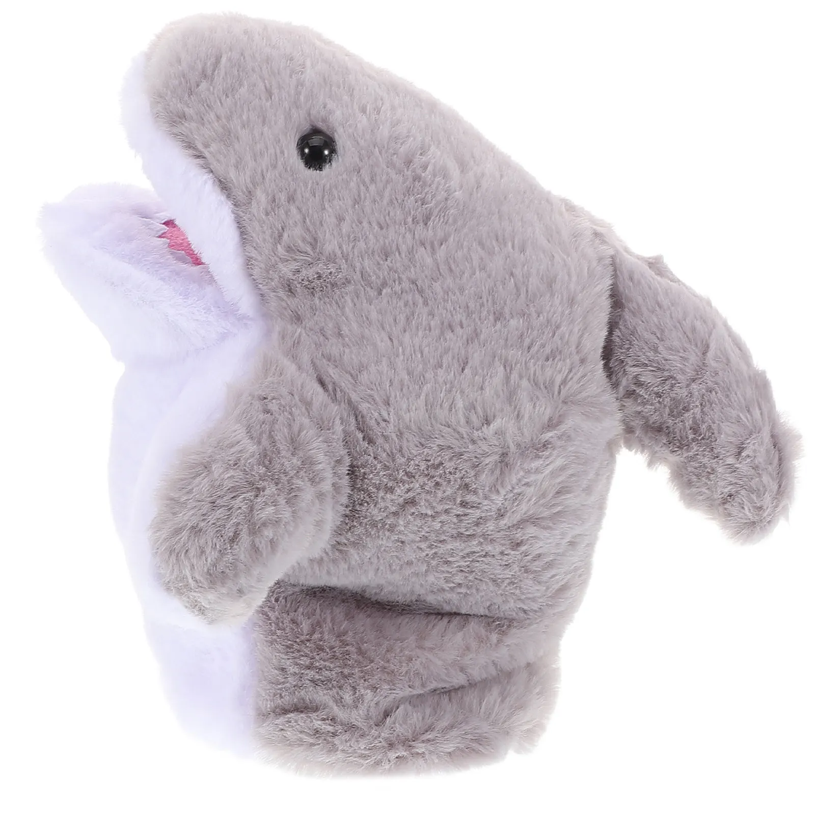 

Shark Hand Puppet Soft Material Interactive Reusable Animal Hand Puppets for Kids Storytelling Role Play Toys