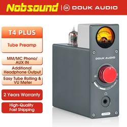 Nobsound 5654 Valvola Tubo Phono Preamplificatore da palco Preamplificatore audio stereo per TV/MP3/amplificatore per cuffie per telefono con misuratore VU