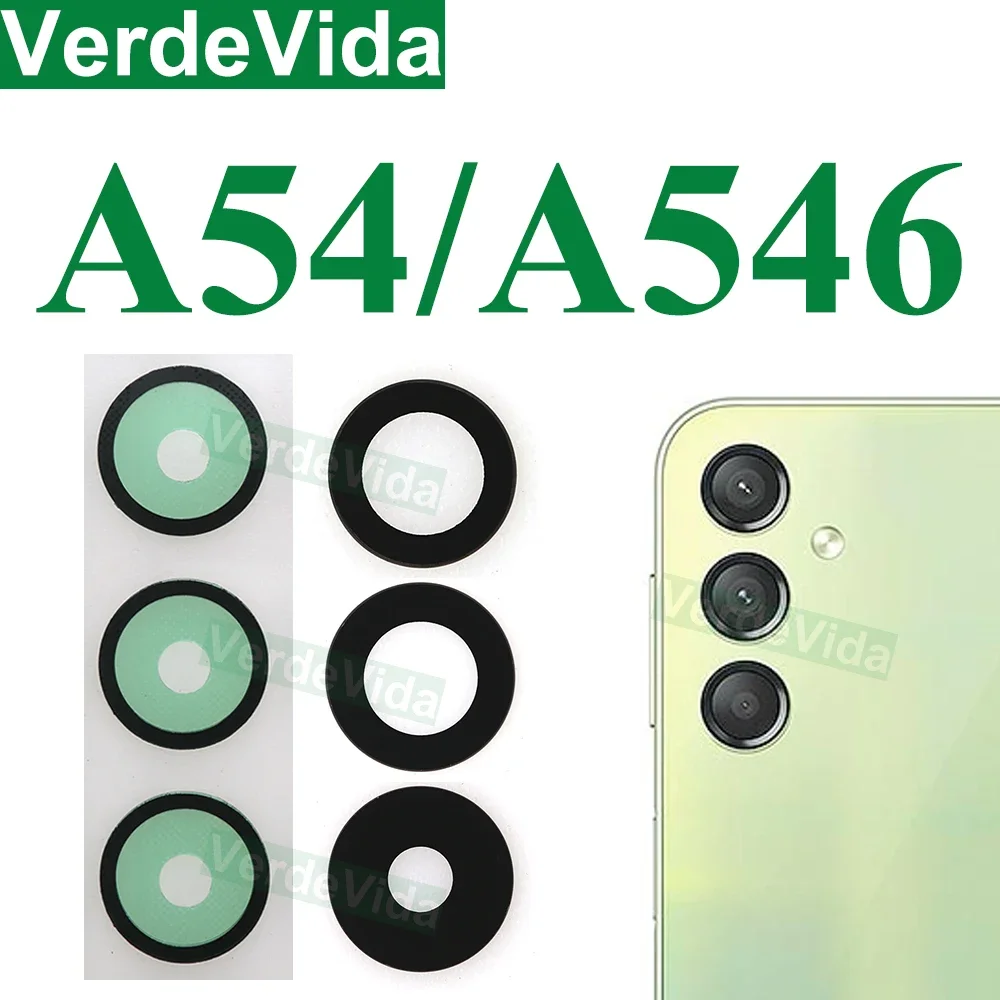 10Pcs Back Camera Glass Lens for Samsung Galaxy A05 A15 A25 A35 A55 A05s A04 A04s A14 A24 A34 A54 A04E Ahesive Glue Sticker image 5