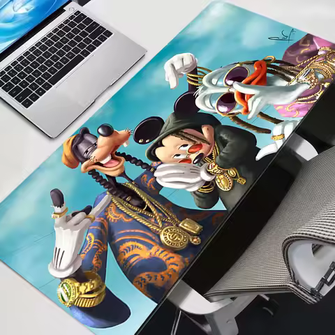 Large Gaming Accessories Mouse Pad Laptop Mickey And Donald Duck Anime Desktop Keyboard Mat PC Cartoon Mousepad Desk Mat Carpet