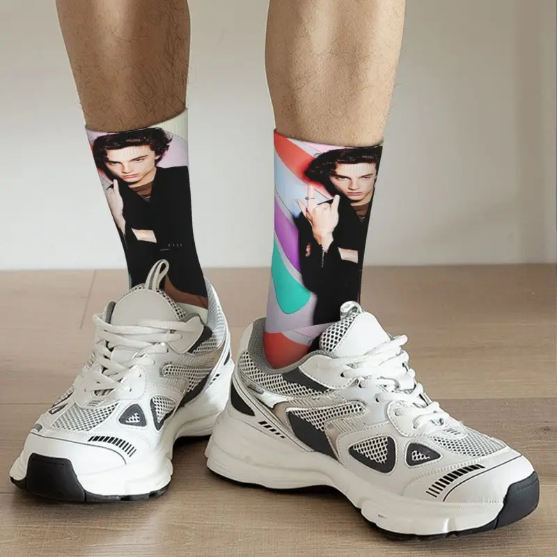 Chaussettes à imprimé Timothee pour hommes et femmes, nouveauté, extensible, été, automne, hiver, 90s