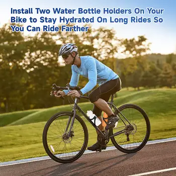 HUALONG 자전거 물병 홀더 나일론/카본 파이버 물병 케이지 로드 자전거 산악 자전거 물병 음료 컵 홀더 6 best sales 카본 물통 케이지 - №1