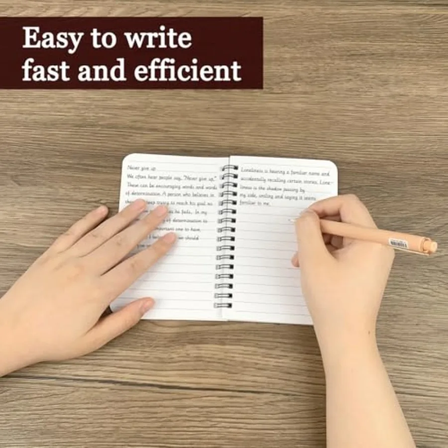 دفتر ملاحظات حلزوني 4 عبوات من دفتر الملاحظات الصغير 4.1 × 6.1 بوصة 60 ورقة 120 es A6 Mini Jourl غلاف فني مسطر #5