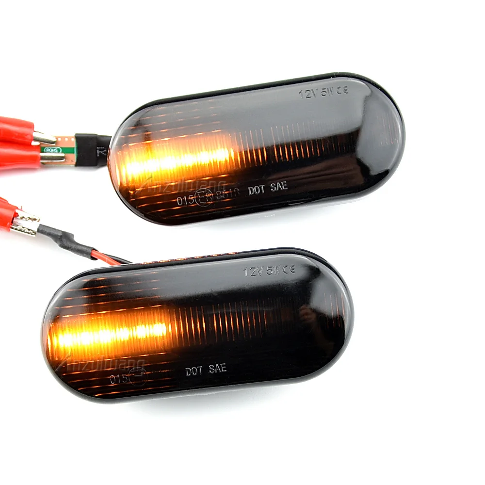 2PCS Led Dynamic Side Marker Turn Signal Light Sequential Blinker Light For VW Golf 3 4 MK3 MK4 Passat 3BG Polo 6N 9N Bora Vento