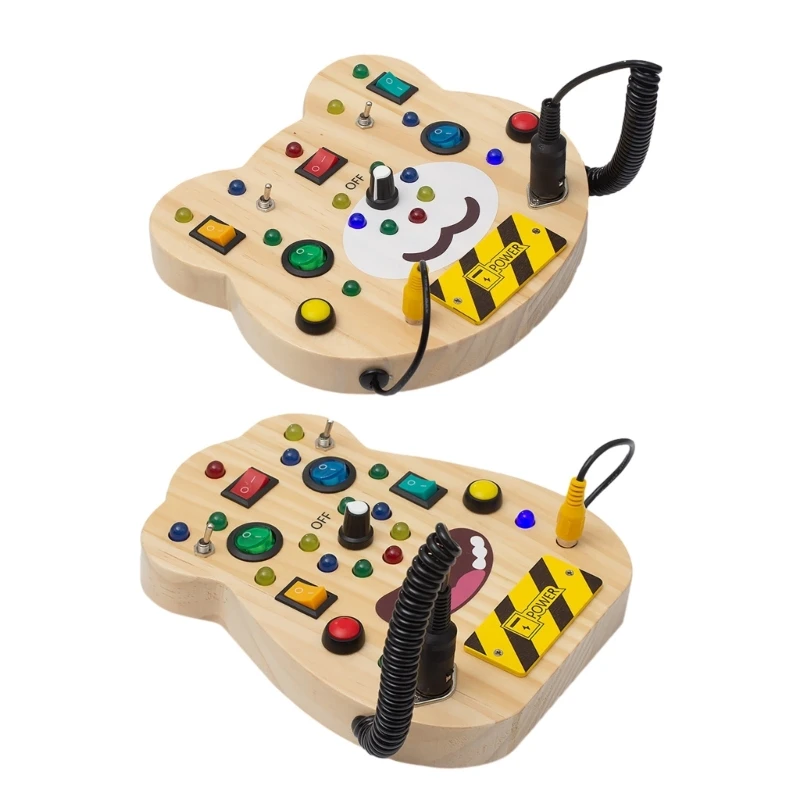 

Toddlers Board Game Plug Socket Light Skill Learning Gift Sensory Toy Set