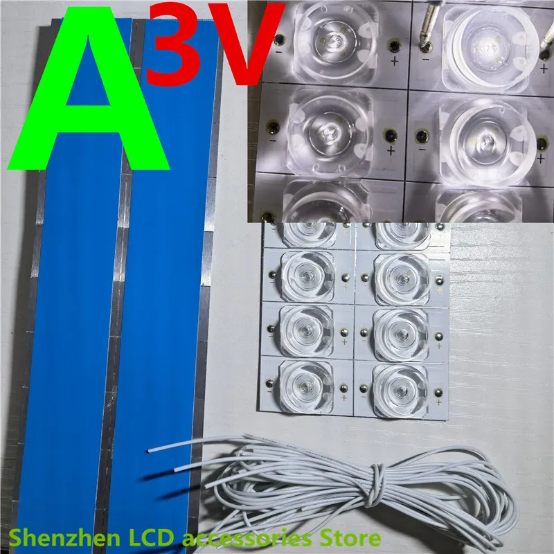 100%NEW 6V 3v SMD Lamp Beads with Optical Lens Fliter for 32-65 inch LED TV Repair LG 49LY320C-CA LG Innotek DRT 3.0 49"A/B type