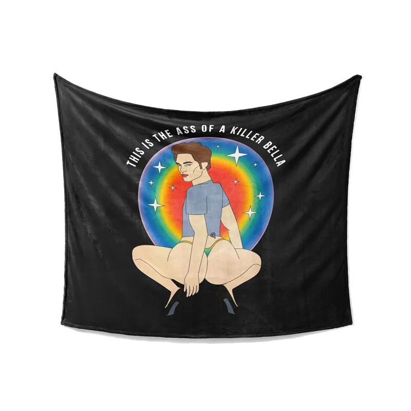 Gaslight Gatekeep Girlboss This Is The Ass of A Killer Bella Überwurfdecke, lustige Meme-Decke aus weichem Fleece für Couch und Schlafzimmer