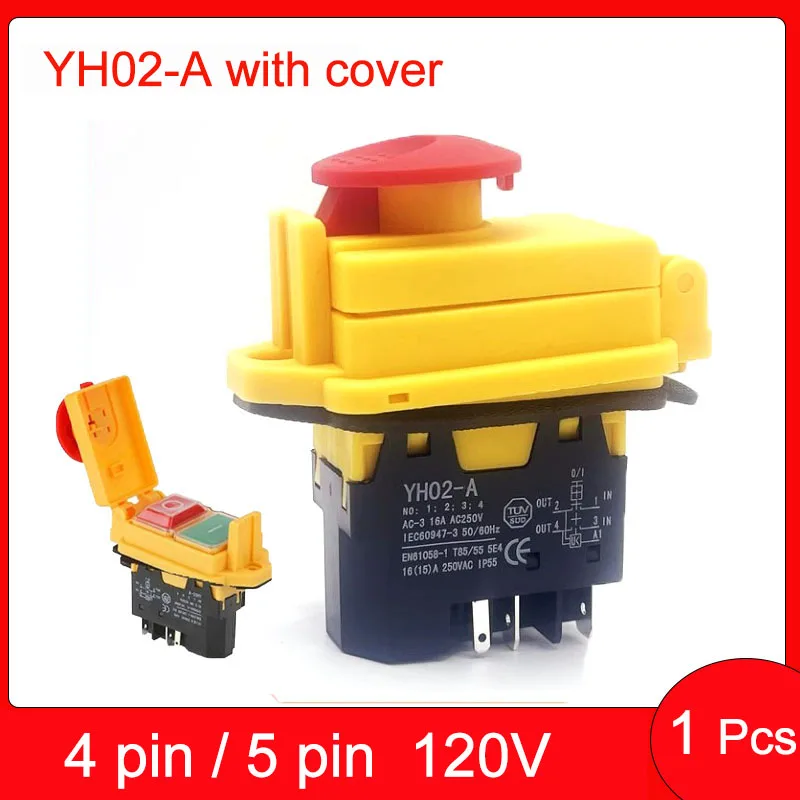 YH02-A with cover KJD17B electromagnetic switch undervoltage protection overload KLD28 with emergency stop magnetic button 110 1